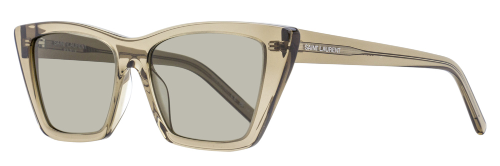 Saint Laurent Mica Cat-Eye Sunglasses SL 276 045 Transparent Brown 55mm